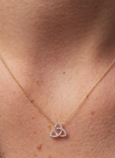 14K Gold Trinity Necklace